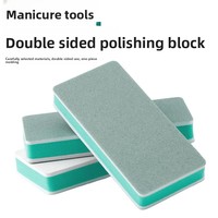 Bloc de polissage rectangulaire double face en coton pour le nettoyage et la décontamination des surfaces, outil pour le nail art et le verre d'aquarium