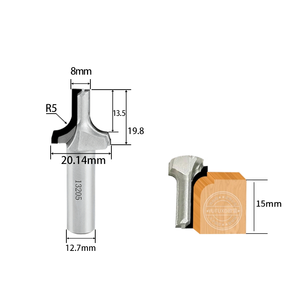 เครื่องตัดสีสำหรับงานไม้เพชร Yufu ขนาดเส้นผ่าศูนย์กลาง12.7มม. HRC65 ODM - Product Image 3