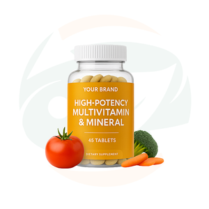 Fabricant sur mesure, marque privée, comprimés multivitaminés haute puissance pour adultes, pour l'énergie, l'immunité, la santé cardiaque - Product Image 1