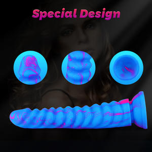 SY Modèle de Dildo Géant Épais en Silicone Liquide Double Couche, Couleurs Mixtes, Étanche, 0,234 kg, Simulation de Pénis, pour Machine à Pénétration Féminine - Product Image 3