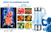 Bouteille intelligente Hydrogène alcalin ionisé riche en hydrogène Bouteille d'eau ioniseur Générateur portable Nano hydrogène Bouteille d'eau