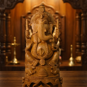Bois de santal Ganesha statue - Product Image 2
