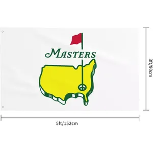 Bandeira de torneio de golfe impressa dupla face, bandeira de poliéster durável para festa, bandeira de golfe impressa digitalmente