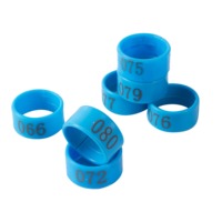 Bagues de patte rondes en plastique personnalisables, écologiques et très résistantes, à ouverture facile, pour pigeons, poulets, canards, oies