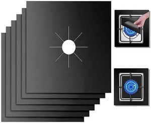 1/4/6/8 pièces Tapis de protection et de nettoyage pour cuisinière à <span class=keywords><strong>gaz</strong></span>, accessoire de cuisine - Product Image 5
