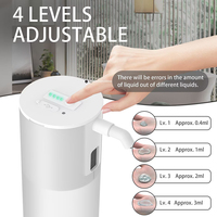 Distributeur automatique de savon moussant rechargeable 350 ml (11,8 oz) avec capteur pour salle de bain et toilettes