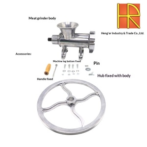32 #   Picadora de carne manual 2 en 1 para el hogar, máquina de hacer salchichas, rellenador de salchichas de manivela, molinillo de pasta de soja, gran molinillo de salsas - Product Image 3