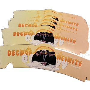 Support de kpop idol personnalisé biodégradable et compostable, produits découpés à l'emporte-gobelet en papier jetable - Product Image 2