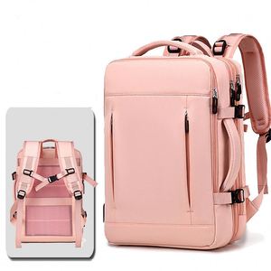 Large Expandable Travel <b>Backpack</b> for <b>Men</b> Smart Business <b>Laptop</b> Bag with USB Charging Port Polyester Lining - Product Image 6