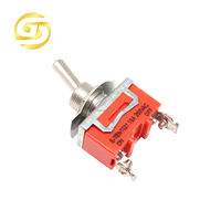 Interrupteur à bascule E-TEN1021 15A/250V 2pin interrupteur SPST marche-arrêt 12mm couleur Orange 10 pièces/boîte