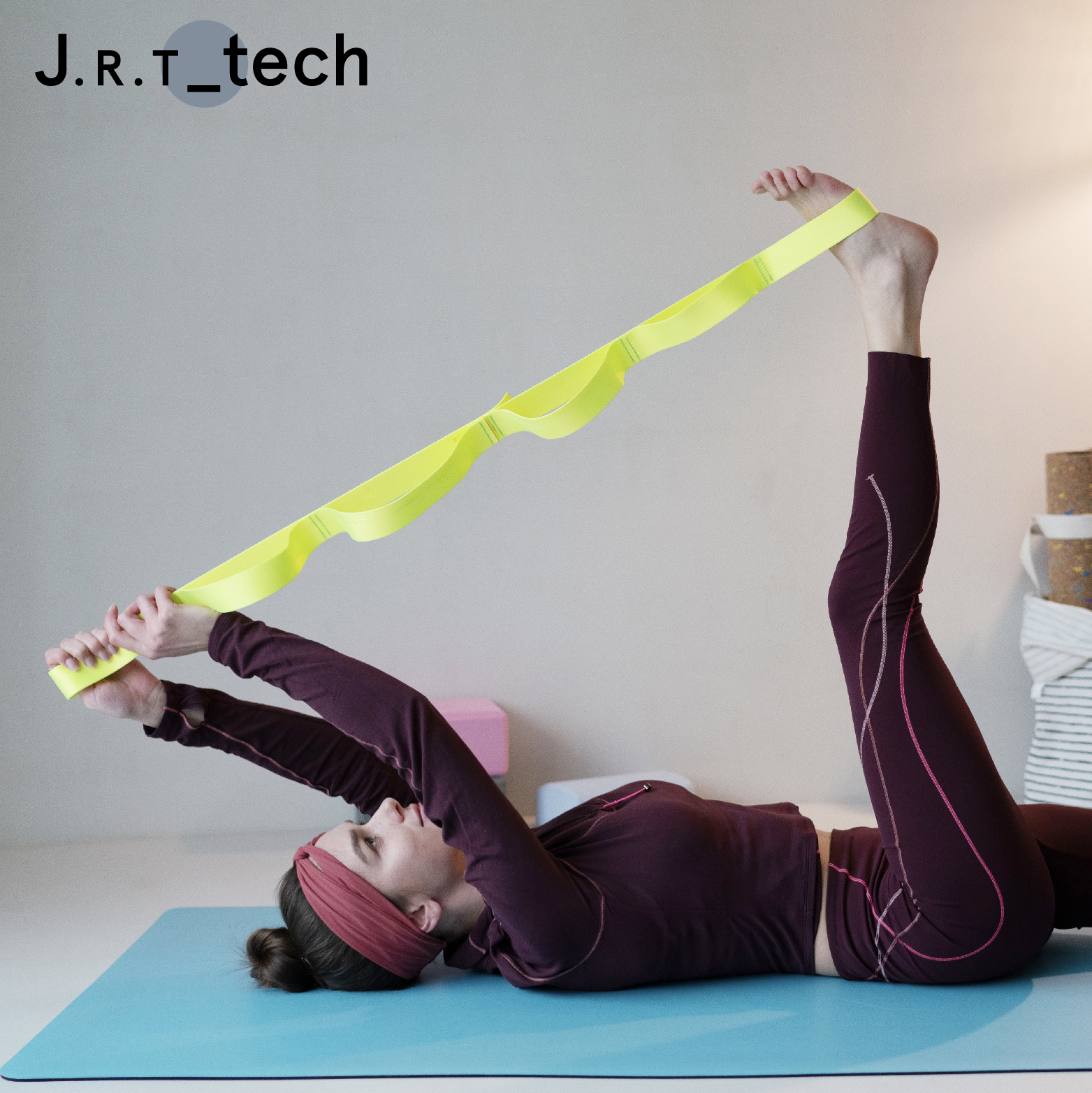 Yoga Stretching Strap mit Schlaufen Übung Stretch Yoga Gürtel