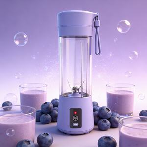 Robot culinaire multifonctionnel 5 en 1 pour bébé, USB/batterie, mixeur, blender, 1 vitesse, pulsations, faible bruit, broie la glace, idéal pour l'extérieur - Product Image 6