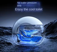 Mignon Mini toilette intelligente en forme d'oeuf entièrement automatique UV intégré Siphon siège chauffage P-Trap S-Trap télécommande petite taille