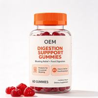 Gummies Probiotiques en Gros OEM, 60 Unités, Saveur Canneberge, Complément Alimentaire, Chaîne d'Approvisionnement