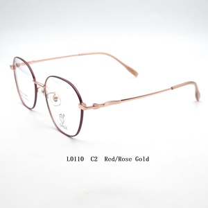 กรอบแว่นตาเมมโมรี่เมทัล L0110 น้ำหนักเบา ทนทาน ทันสมัย ดีไซน์ยืดหยุ่นเพื่อความสบาย - Product Image 3