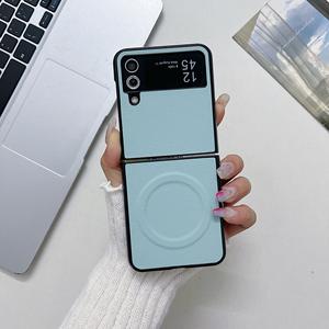 Funda de Teléfono de Piel Sintética Premium para <span class=keywords><strong>Samsung</strong></span> 24SUltra/ S22/S23/S25Ultra con Carga Inalámbrica Magnética Oculta, Accesorios para Teléfono - Product Image 4