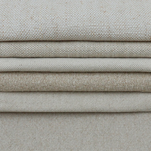 Vải lanh cotton hữu cơ kết cấu phong phú, chất liệu pha trộn dùng cho trang trí nhà cửa, rèm cửa, vỏ gối, túi xách. Vải dệt trơn thoáng khí chống tĩnh điện - Product Image 4