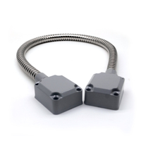 Gran oferta, montaje en superficie de montaje expuesto, bucle de puerta blindado de acero inoxidable, Control de acceso, Protector de Cable de puerta