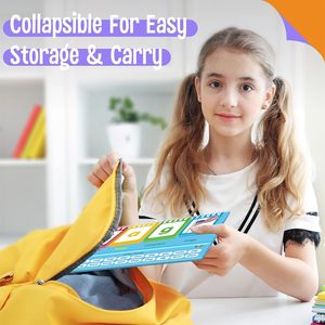 CVCC CCVC <span class=keywords><strong>Livre</strong></span> 40 mots Jeux de phonétique Jouet d'apprentissage de l'orthographe autoportant Manipulatif Outil d'apprentissage éducatif en papier pour enfants - Product Image 6