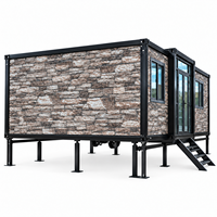Maison modulaire préfabriquée directement de l'usine avec châssis de remorque pour parcs de camping-car américains et campings commerciaux
