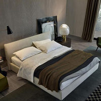 Lit de rangement haut en pin, style nordique moderne et simple, avec tissu amovible et lavable, sur mesure, nouvelle arrivée