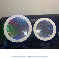 Tunnel lumineux LED blanc à commande tactile DIY pour l'autisme, miroir infini 3D mural, équipement visuel apaisant pour enfants