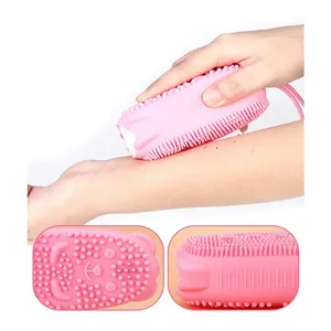 Cepillo de Masaje de Doble Cara para Masaje del Cuero Cabelludo y Espalda, Cepillo de Ducha para Limpieza de la Piel, Cepillo de Silicona para Baño de Burbujas - Product Image 3