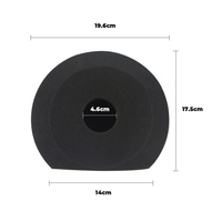 Filtre anti-vent pour microphone de studio d'enregistrement, insonorisant, pour réduction du bruit ambiant, avec impression personnalisée sur l'emballage