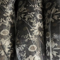 80GSM Tissu Anti-Pilule Minimalement Rose Imprimé Respirant Printemps/Été Mince Mode Pantalon Large Chemise Robe Jupe