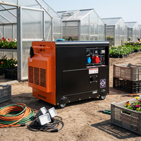 CE-Zertifizierter Elektrostart 5kW 6kW 7kW 8kW 9kW 11kW Geräuscharmer mit ATS Super Leiser 15 kW Dieselgenerator für den Außenbereich
