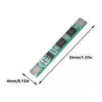 1PCS 5PCS 10PCS 1S 3.7V 3A Li-ion BMS PCM Carte de protection de batterie Pcm pour batterie lithium-ion 18650