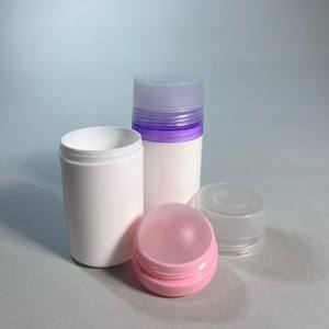 Flacon cosmétique de haute qualité en vente chaude, flacon de parfum anti-transpirant, bouchon transparent, flacon déodorant en PP blanc de 50 ml, flacon roll-on - Product Image 3