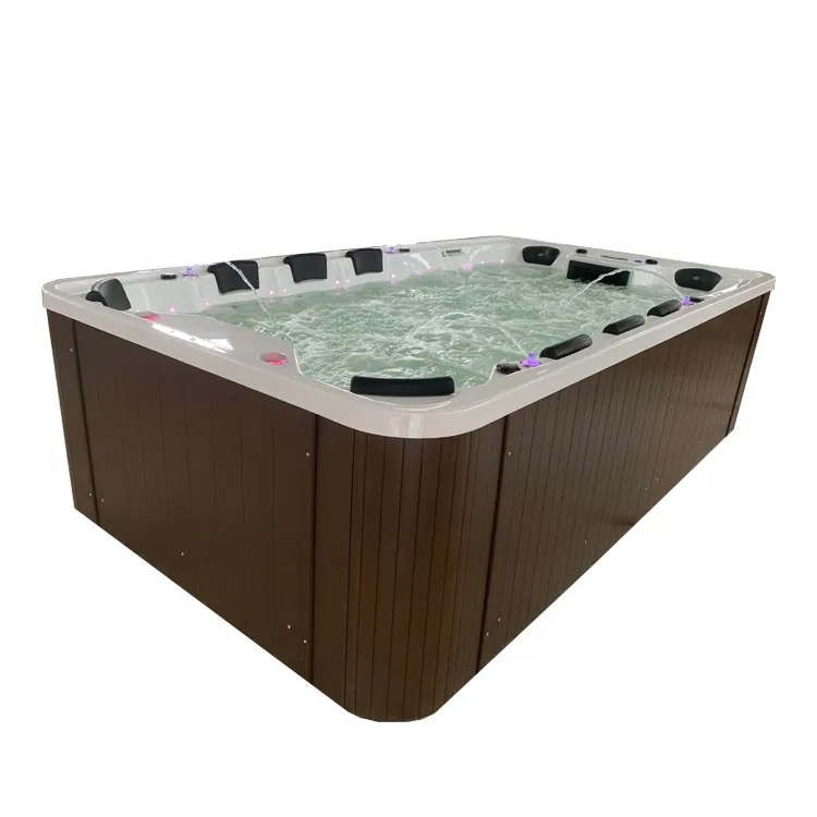 Большая массажная ванна spa, уличная гидромассажная Ванна на 10 человек, гидромассажная Ванна с термостатом и подогревом