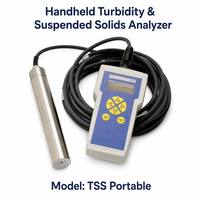 Medidor de Turbidez Portátil TSS, Analizador de Sólidos Suspendidos y Monitor de Interfaz de Lodos con Sensor de Acero Inoxidable IP68