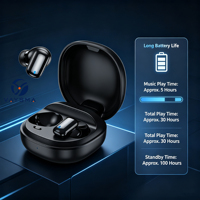 Écouteurs sans fil TWS semi intra-auriculaires, activation automatique, appairage automatique, portée de 10 m, écouteurs stéréo