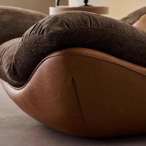Poltrona Reclinabile, Divano di Design Nordico Italiano Minimalista di Alta Gamma per Soggiorno, Camera da Letto, Casa, Hotel, Appartamento - Product Image 5