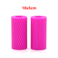 Poignées de barre de musculation en silicone robustes et personnalisables avec logo pour entraînement de fitness et haltérophilie – Poignée épaisse pour entraînement des bras