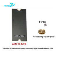 Adaptor/Kartu Ekstensi Bracket SSD HK-HHT M2 MVNE NGFF untuk Bracket Ekstensi 2230/2242/2280 untuk Desktop