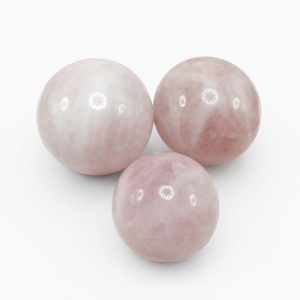 Sphère/boule en pierre de quartz rose - Énergie/Reiki/Cristal thérapeutique - Diamètre de 2,5 pouces et 240 g (0,53 lb) - UNIQUETLEMENT UNE PIÈCE - Product Image 2