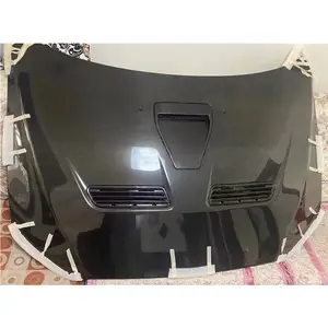 Vücut parçaları gerçek karbon Fiber motor Hood Bonnet Mitsubishi Lancer 2008-2015 için yükseltme Mitsubishi EVO 10 tarzı kaput