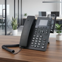 Teléfono IP VoIP 4G LTE con Ranura para Tarjeta SIM, Pantalla a Color de 2.4 Pulgadas, WiFi, SIP, Teléfono de Escritorio, Voz HD, Teléfono Empresarial para Oficina