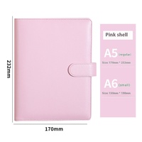 Carnet en cuir imprimé Yunzhi YZ-41 A5 avec 80 feuilles, reliure à anneaux et étui détachable pour l'école, les affaires et le bureau