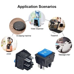 20A 31x25mm DPDT Interrupteur <span class=keywords><strong>à</strong></span> <span class=keywords><strong>bascule</strong></span> momentané <span class=keywords><strong>à</strong></span> verrouillage 3 positions ON-OFF-ON Interrupteur <span class=keywords><strong>à</strong></span> <span class=keywords><strong>bascule</strong></span> <span class=keywords><strong>à</strong></span> panneau bleu - Product Image 5