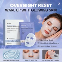 Masque Hydrogel Bio Collagène Multi Acide Hyaluronique Hydratation Profonde Nuit Hydratant Resserre les Pores Masque Facial en Tissu OEM ODM