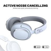 Auriculares de Alta Calidad con Cancelación Activa de Ruido, Bluetooth 5.4, Control por Voz, Resistentes al Agua para Deportes y Viajes