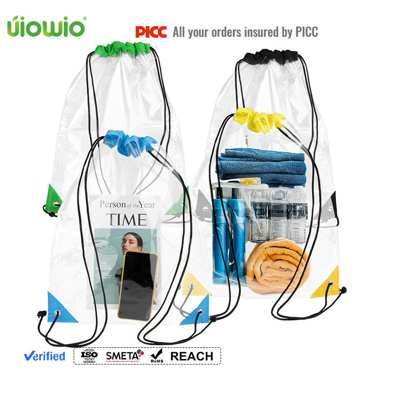 Clear Gym Bags Durable, Waterproof, and Customizable