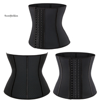 Larnann − Corset en acier, 9 os, tenue de sport, vêtement de gymnastique, maille respirante, Latex, caoutchouc