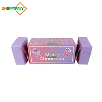 Boîtes cadeaux pliantes en papier personnalisées pour Noël, emballages pour cosmétiques, parfums, bonbons, boîtes en forme de bonbons