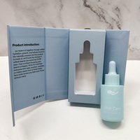 Emballage cosmétique de luxe 1oz 2oz 20ml 30ml 50ml 100ml Flacon compte-gouttes en verre pour huile essentielle pour cheveux et barbe avec boîte d'emballage