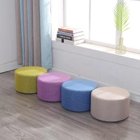 Pouf ottoman moderne minimaliste en tissu doux avec rangement, multifonctionnel, durable et écologique pour hôtels et chambres à coucher
